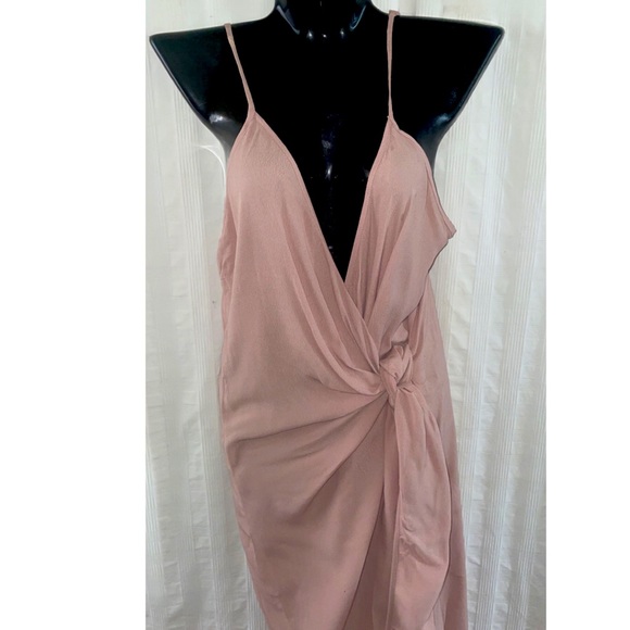 NEW Cotton Candy Blush Wrap Dress, Size Small - Picture 2 of 5